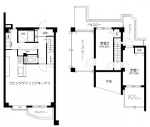 タウンシップ尾山台の物件間取画像